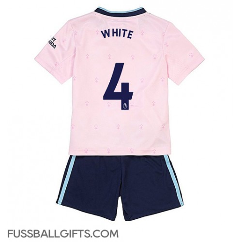 Arsenal Benjamin White #4 Fußballbekleidung 3rd trikot Kinder 2022-23 Kurzarm (+ kurze hosen)